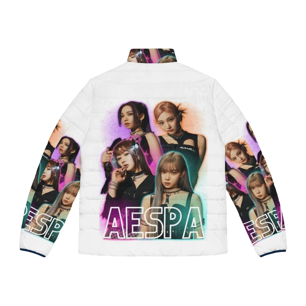 Aespa Members Puffer Jacket - Stylish Winter Wear for K-Pop Fans