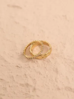 Amber Sceats Electra Ring Set in Gold