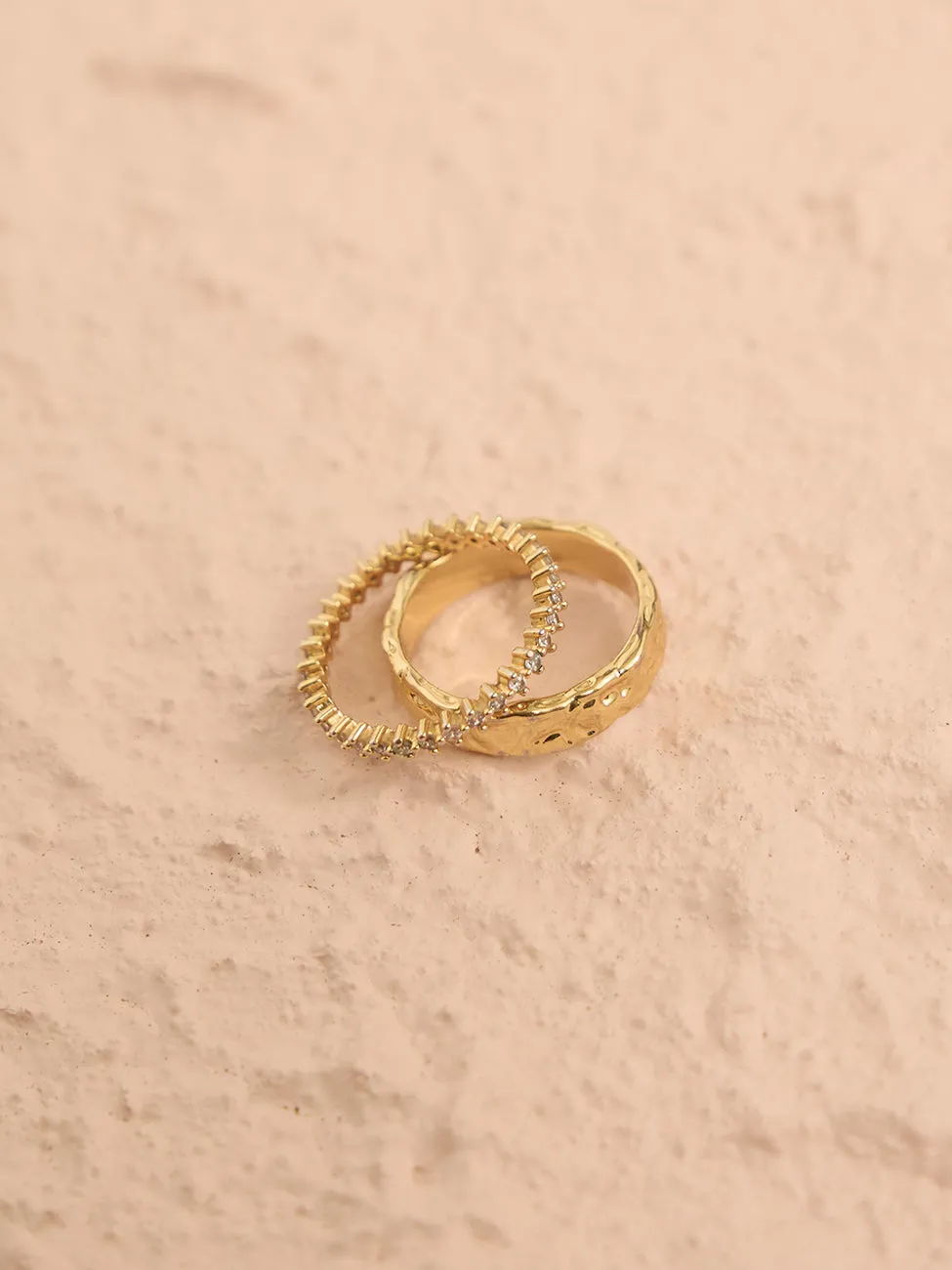 Amber Sceats Electra Ring Set in Gold