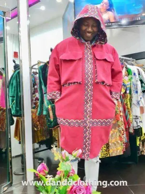 Ankara Jacket D&D Pink