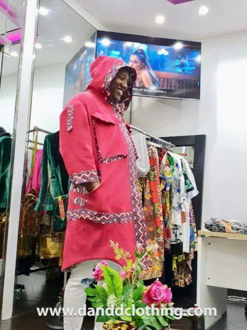 Ankara Jacket D&D Pink
