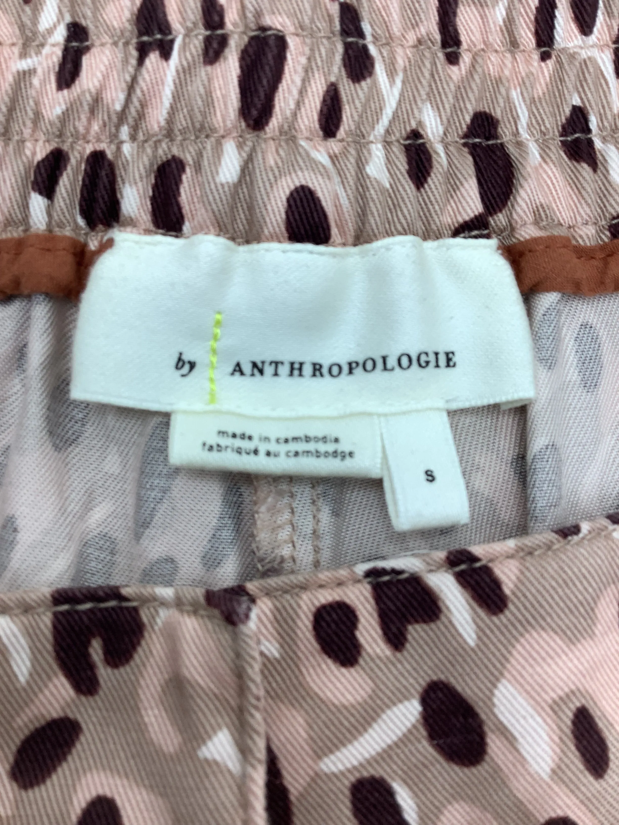 Anthropologie Printed High Rise Wide Leg Pant Size: S