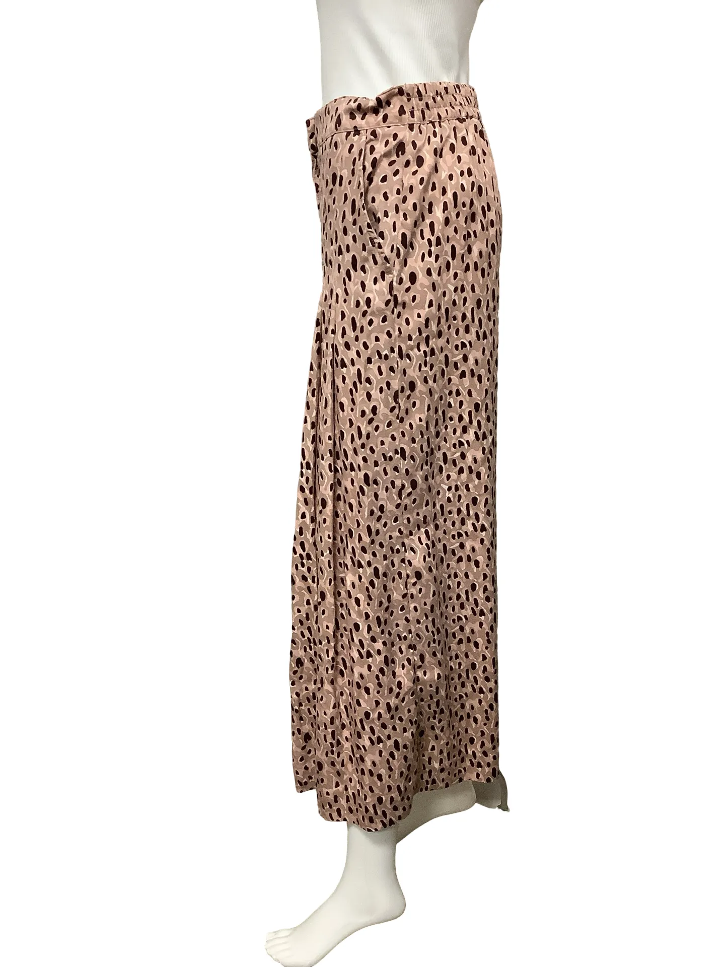 Anthropologie Printed High Rise Wide Leg Pant Size: S