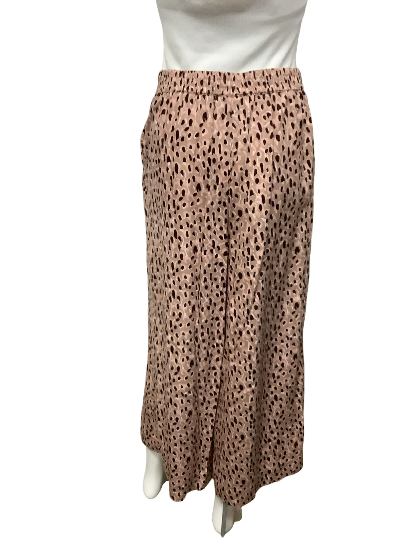 Anthropologie Printed High Rise Wide Leg Pant Size: S