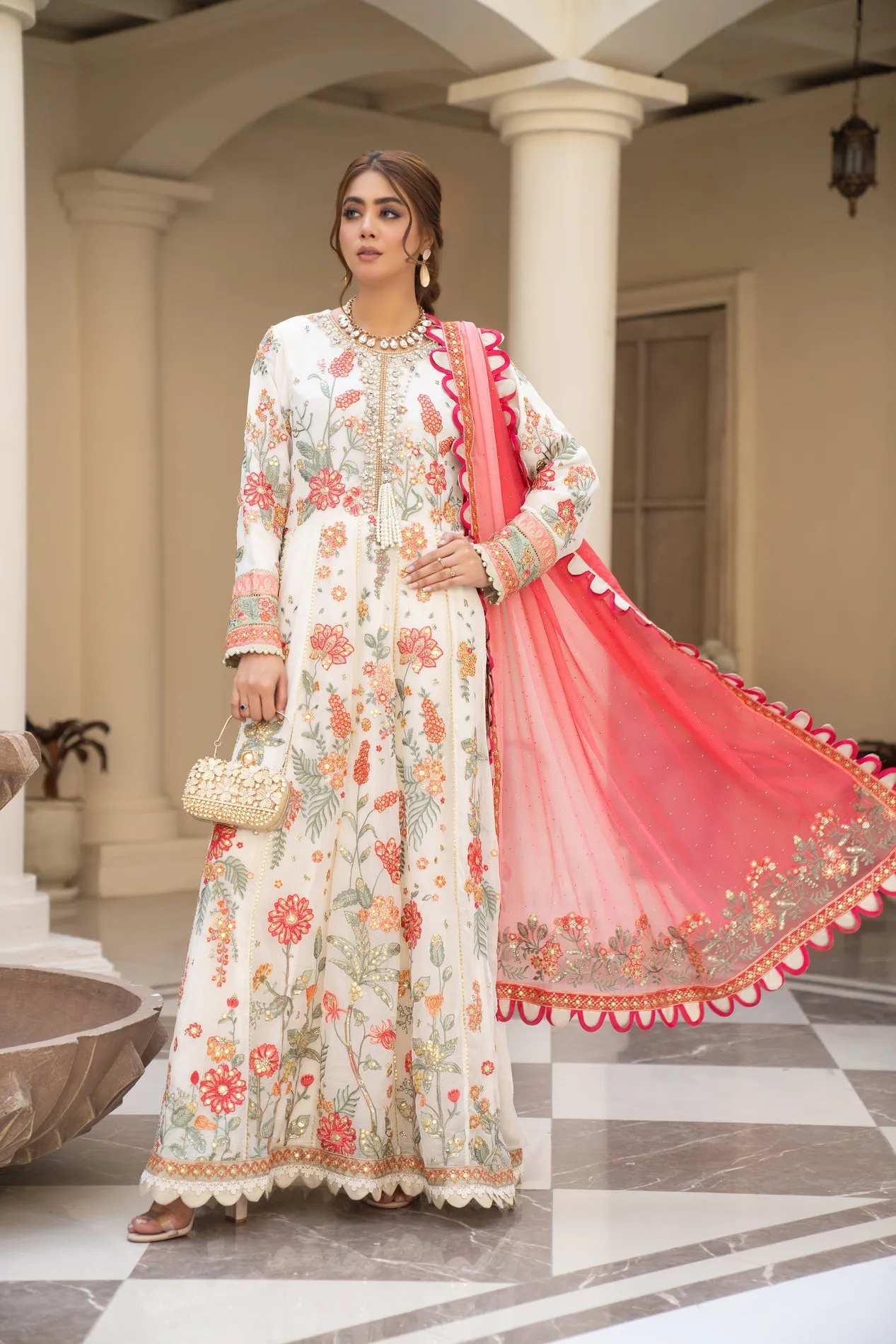 ARWAH CHIFFON LUXURY FORMAL DRESS VA7