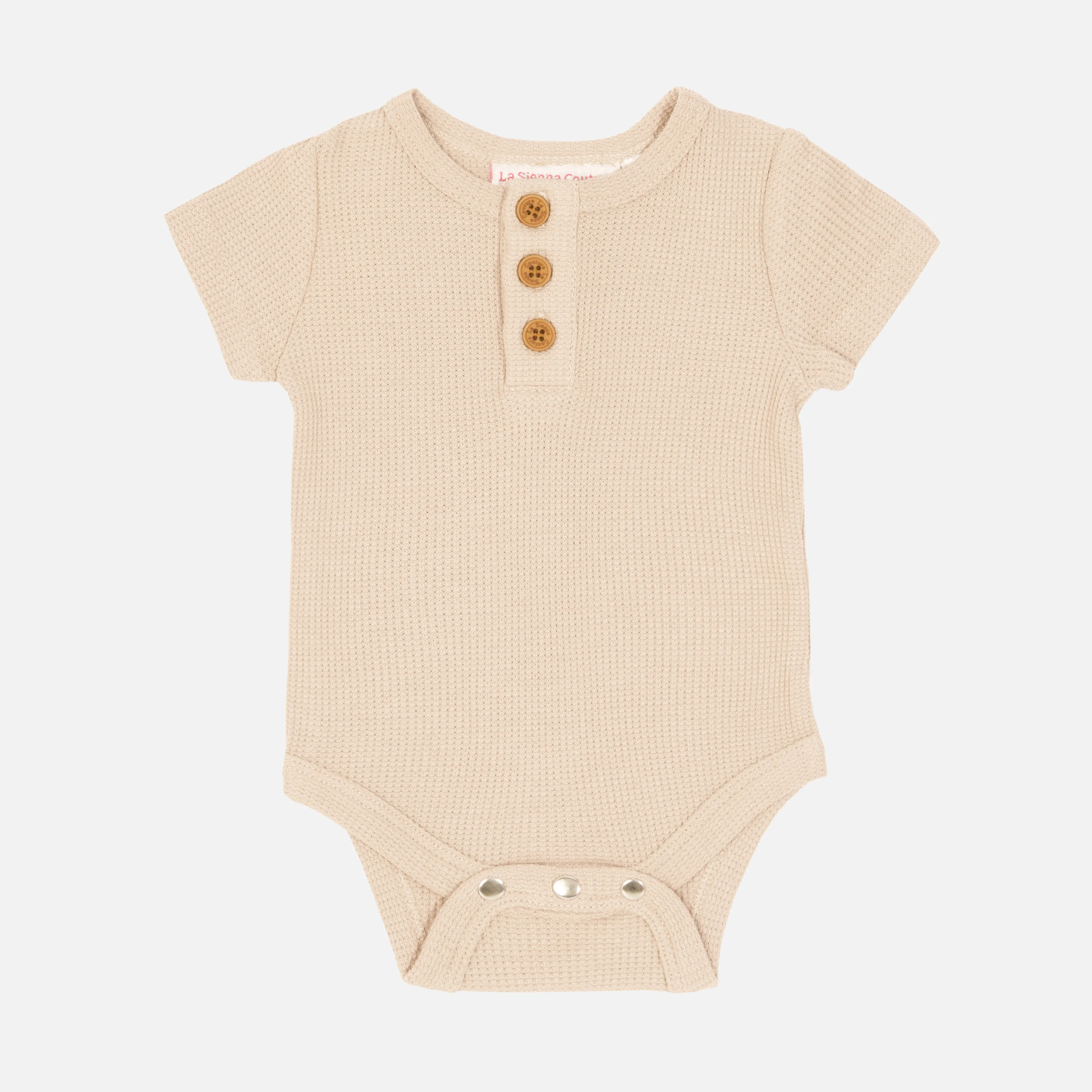 Basic Waffle Tee - Oatmeal