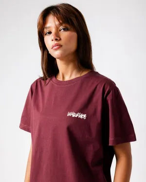 Burgundy IYS Printed Regular Tee
