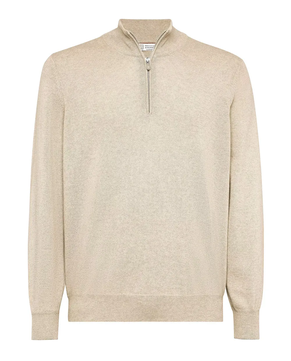 Camel Quarter Zip Sweater