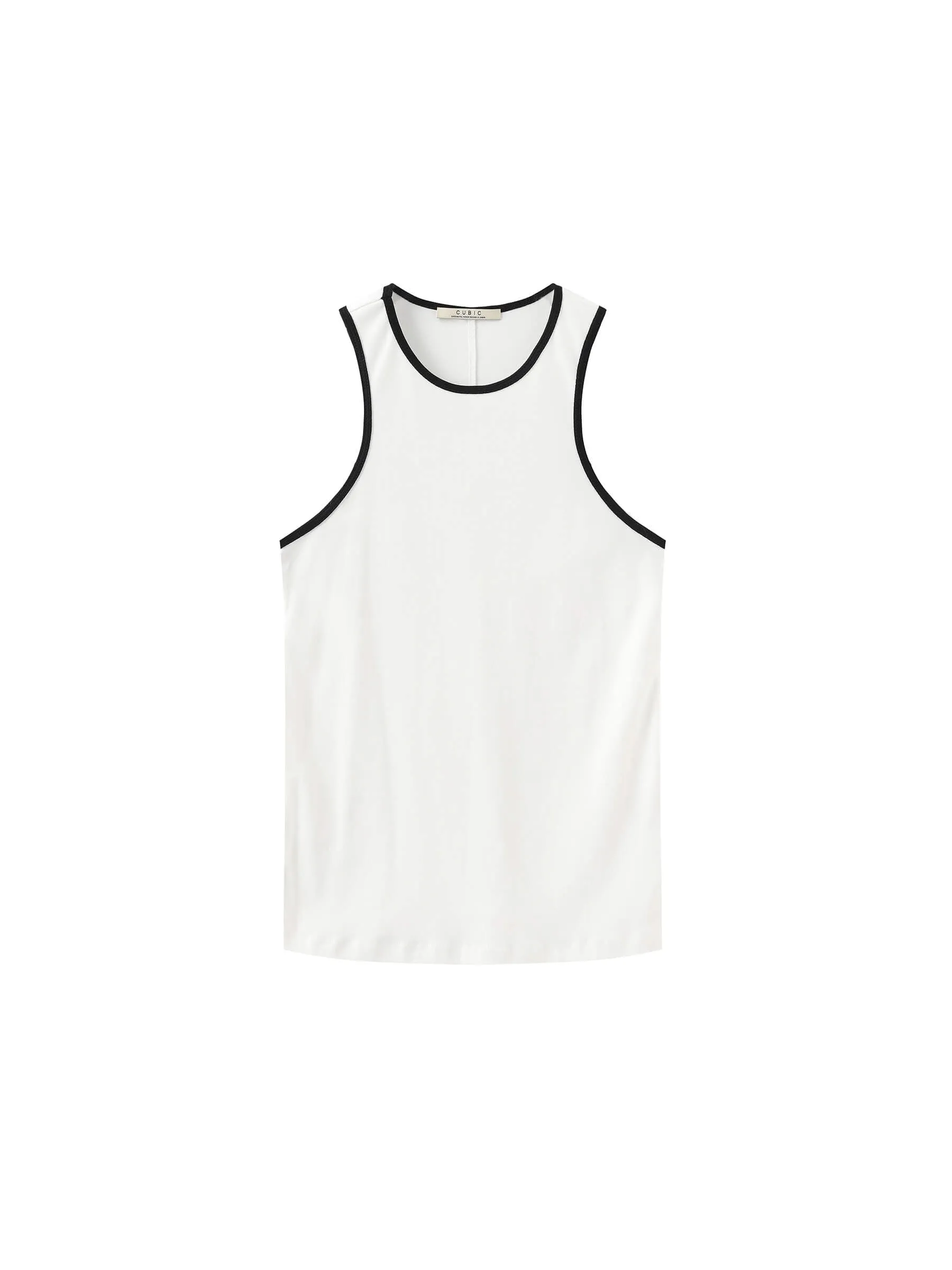 Contrast Cutaway Tank Top