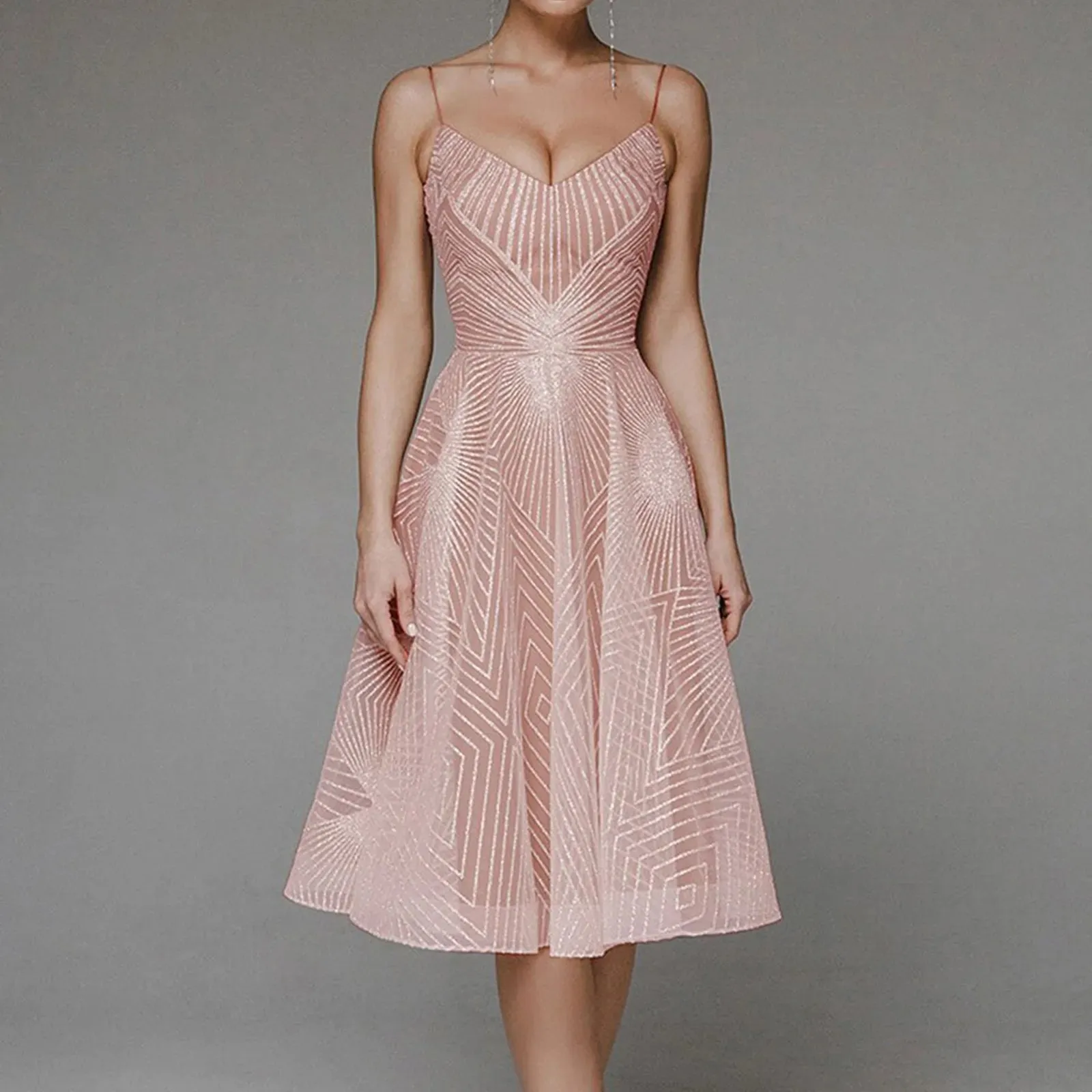 DressBetty - 2024 Elegant Luxury Sexy Long Formal Party Midi Dress
