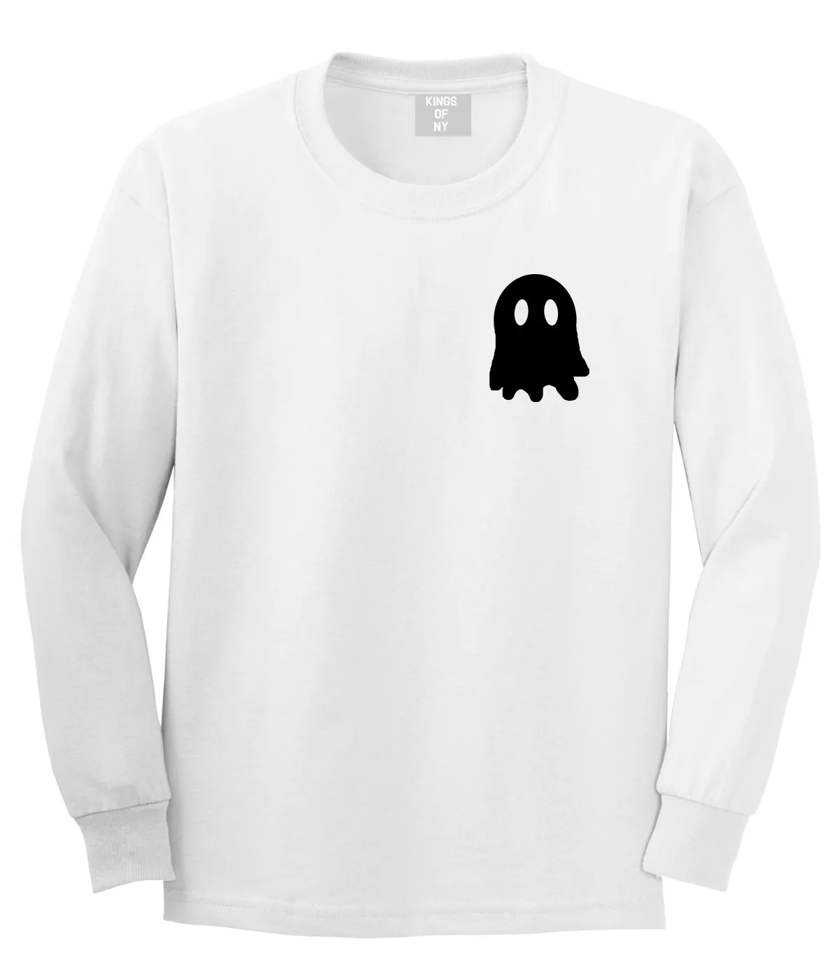 Ghost Chest Mens Long Sleeve T-Shirt