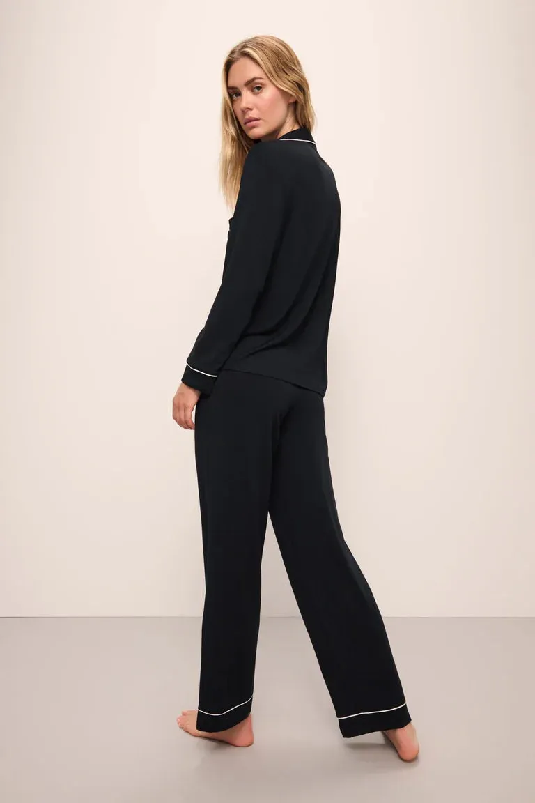 Gisele TENCEL™ Modal Long PJ Set | Black/Sorbet