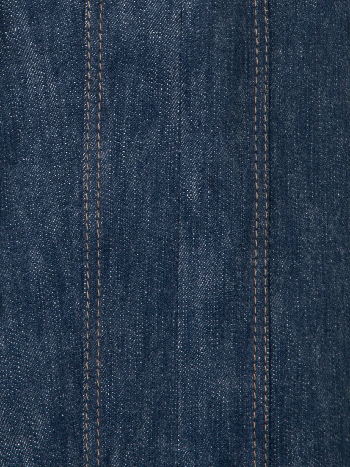 High-Waisted Bermuda Shorts in Sailor Denim