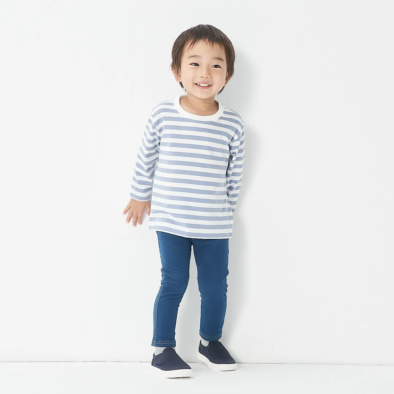 High Waisted Denim-Like Leggings (1-4Y)