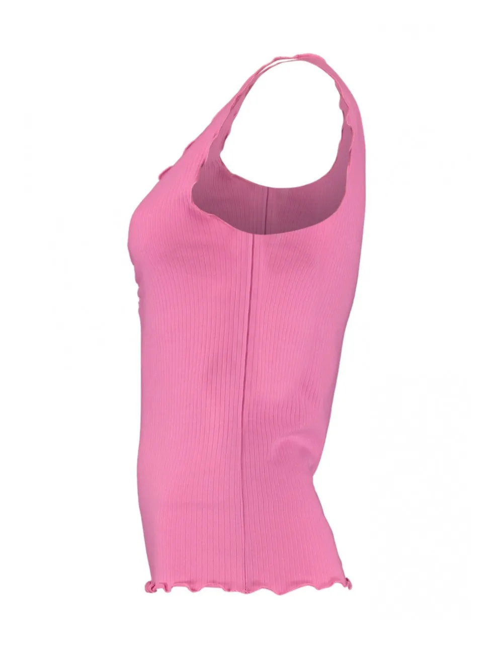Ines Flamingo Pink Ribbed Top