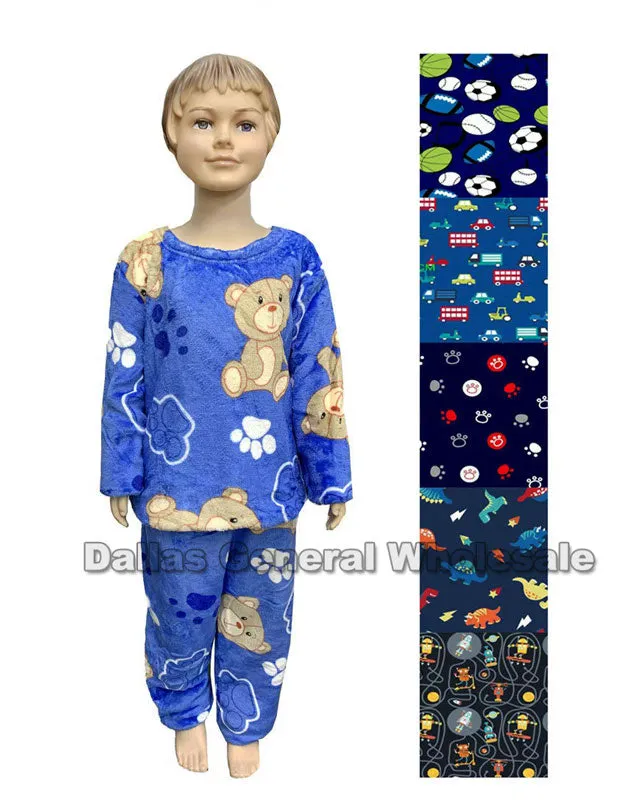 Kids Fleece Pajama Sets Wholesale