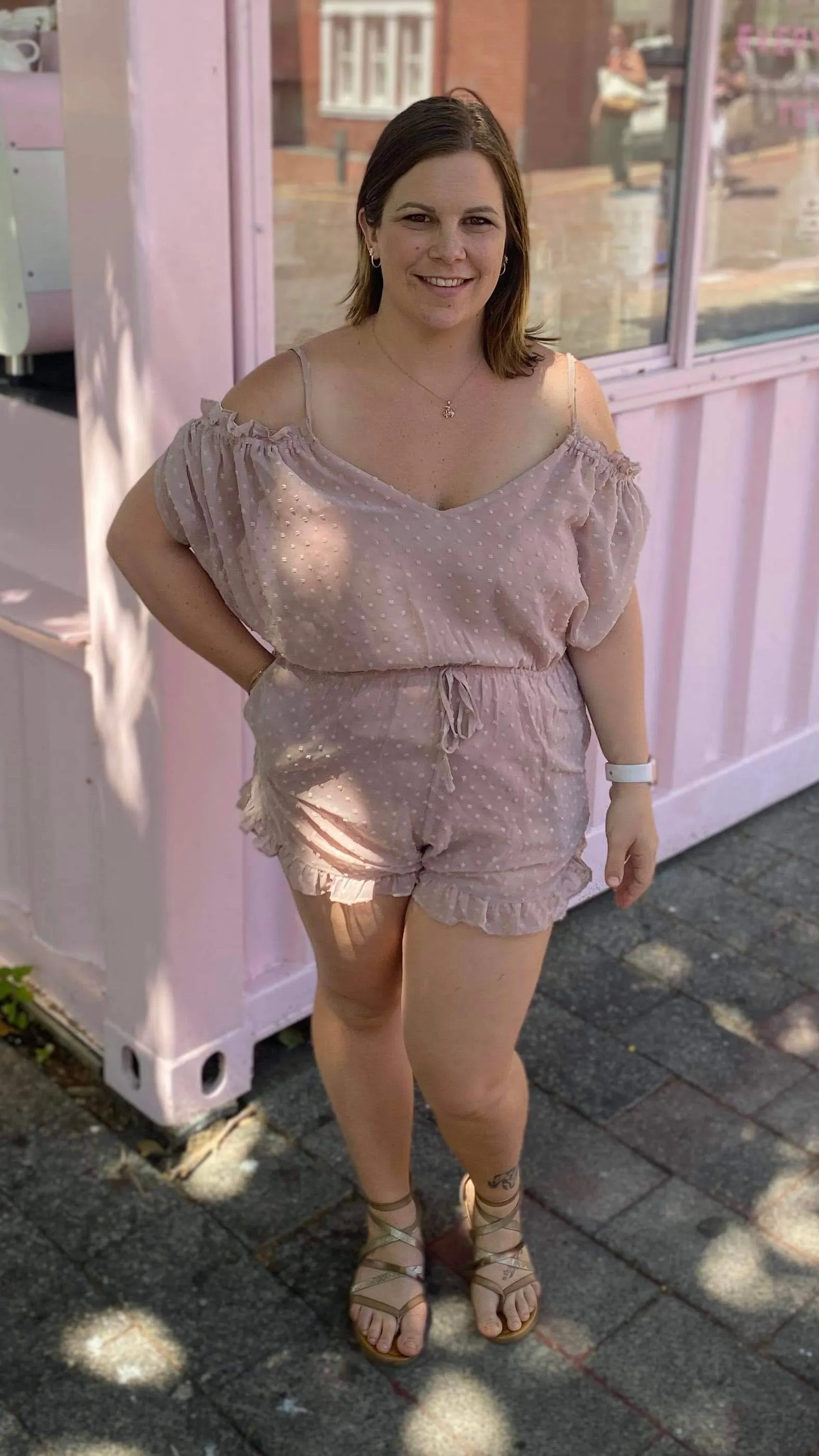 Layla Playsuit - Blush