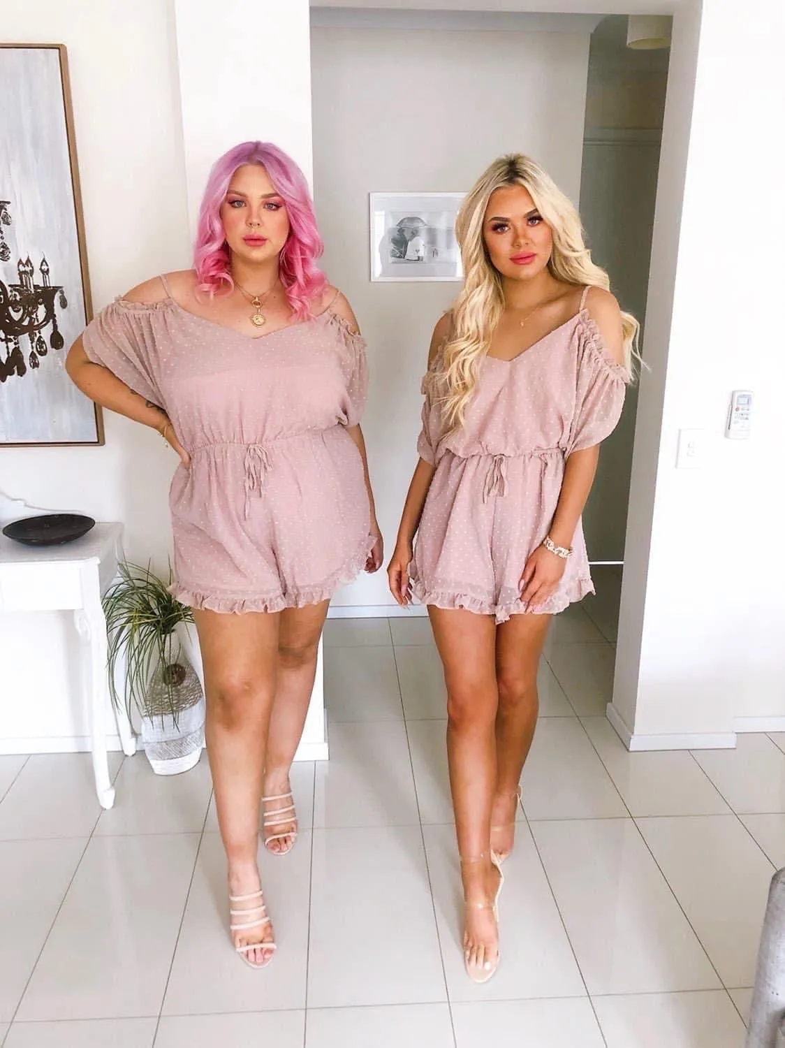 Layla Playsuit - Blush