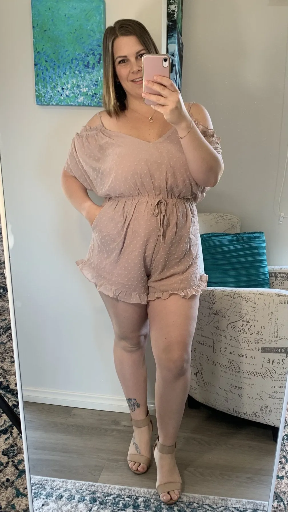 Layla Playsuit - Blush
