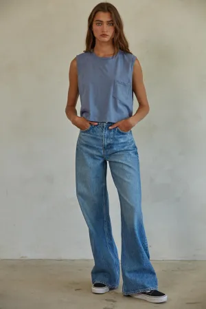 Leah Tee- Dusty Blue