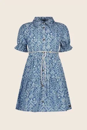 LikeFLO Dress Thea Denim Ikat
