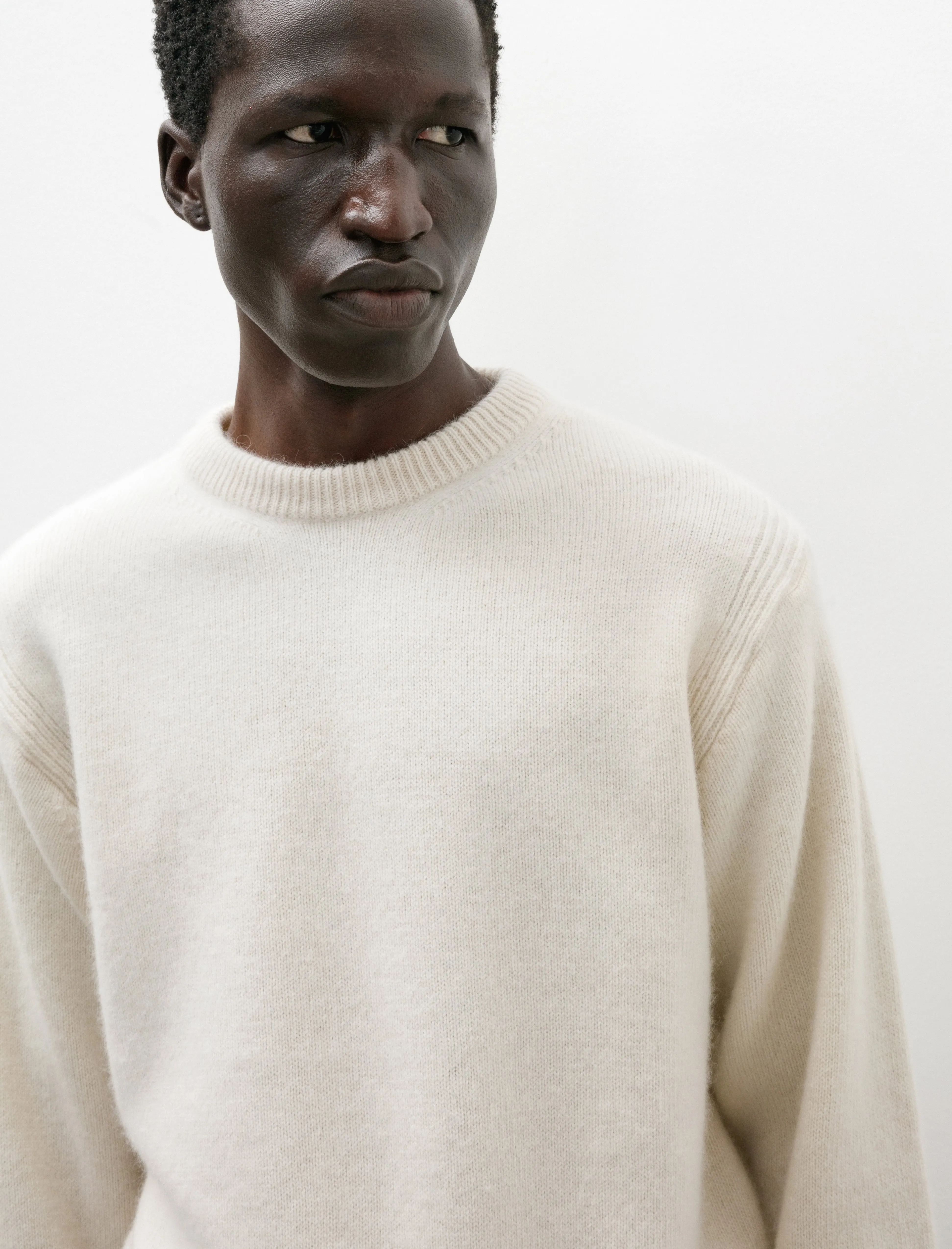 Lot 507 Athletic Crewneck Sweater Ivory