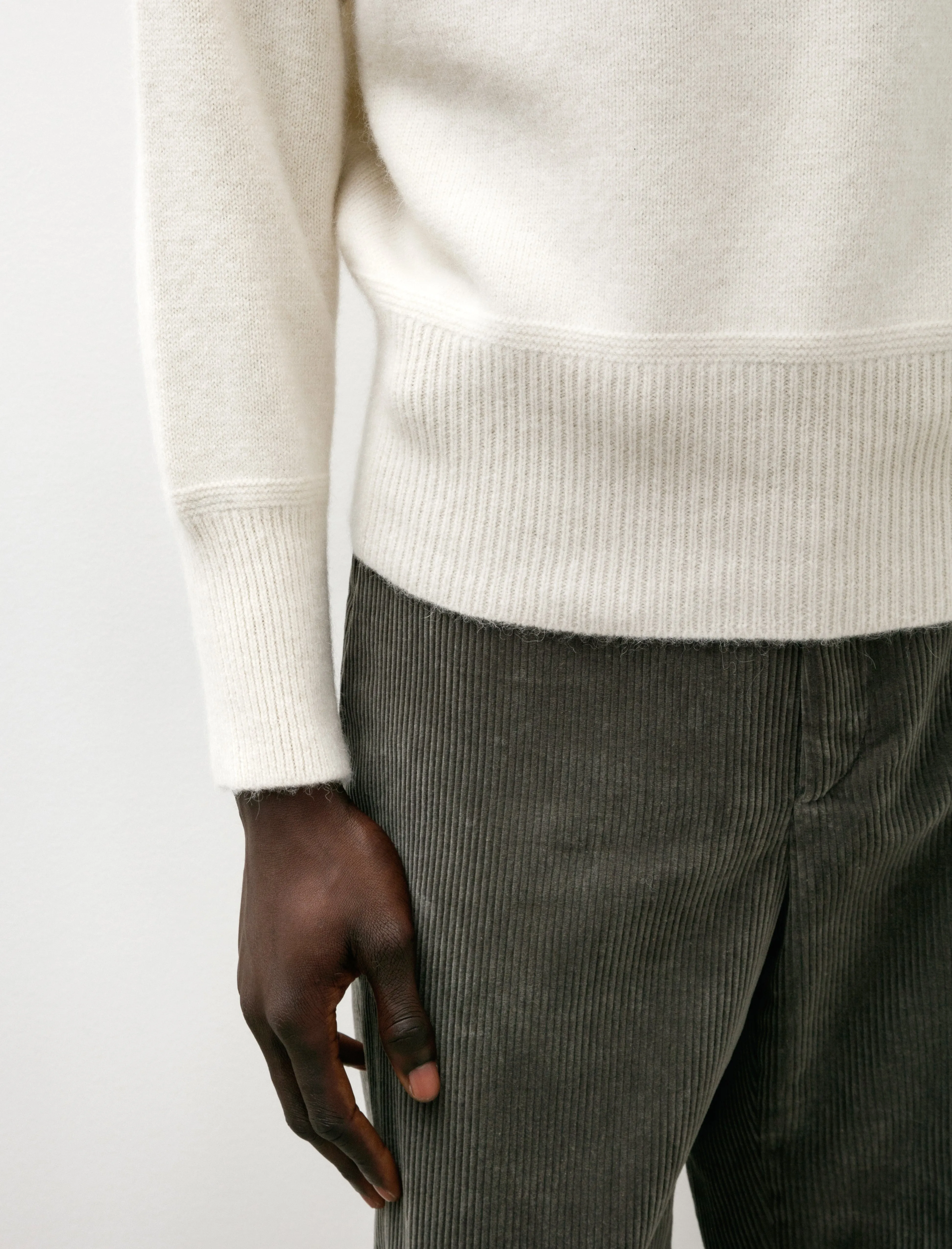 Lot 507 Athletic Crewneck Sweater Ivory