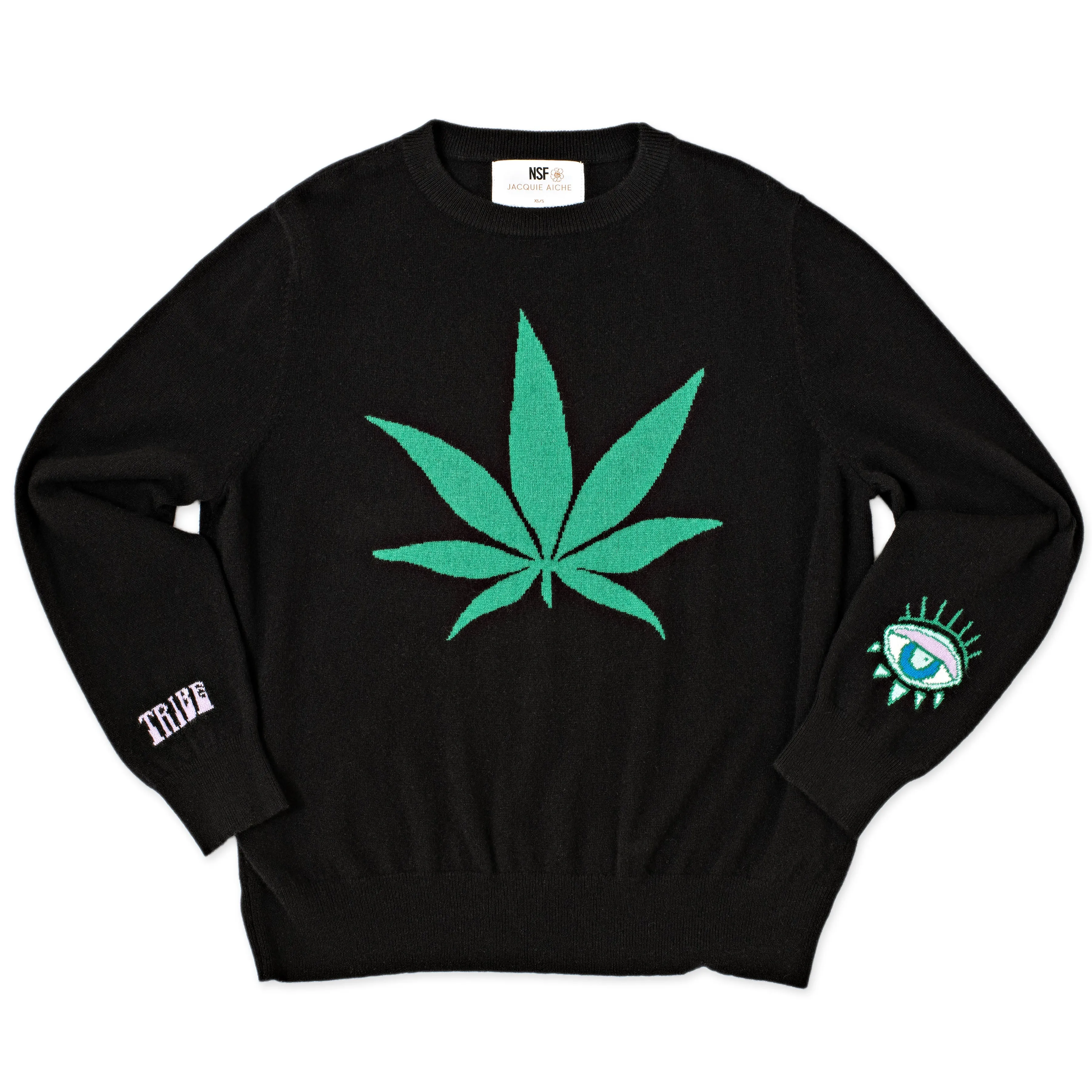 NSF x JA HIGH LIFE BLACK CASHMERE SWEATER