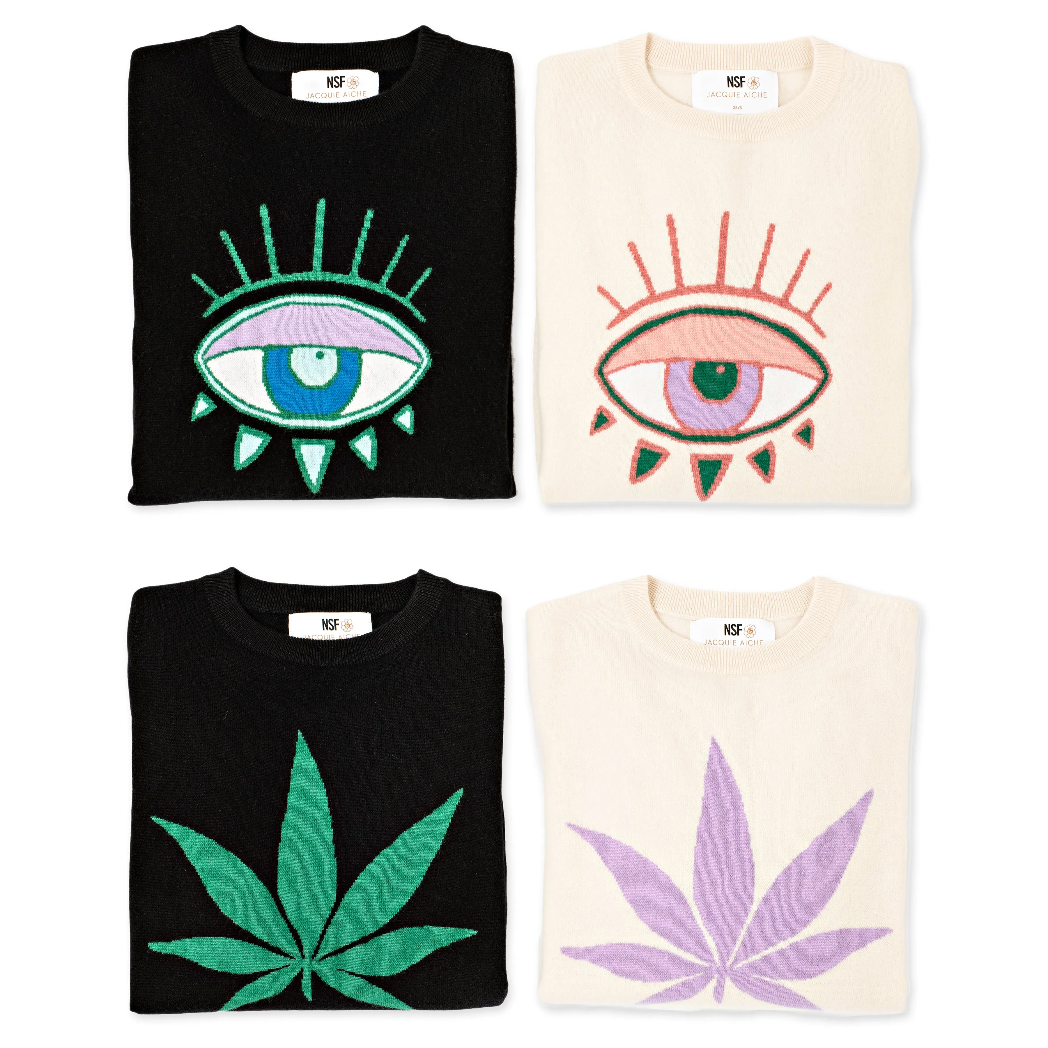 NSF x JA HIGH LIFE BLACK CASHMERE SWEATER