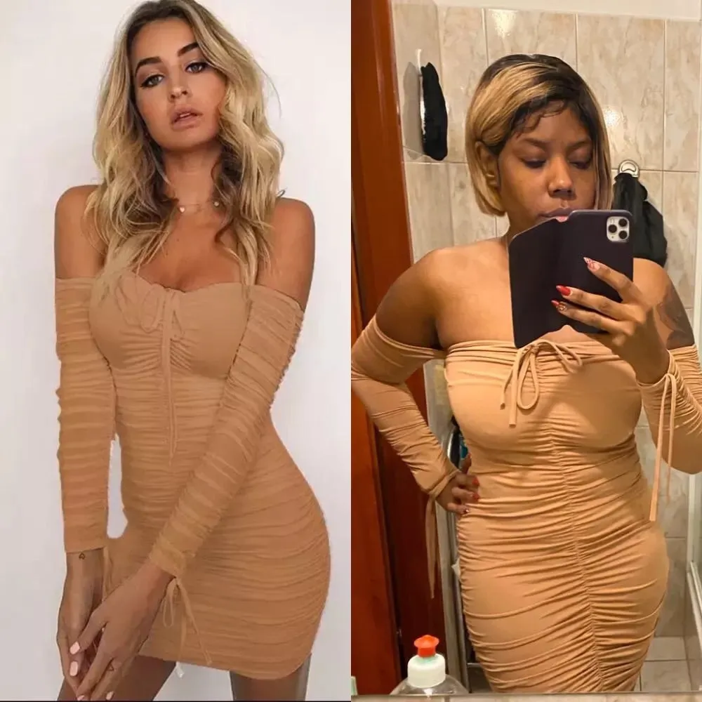 Off Shoulder Mini Dress
