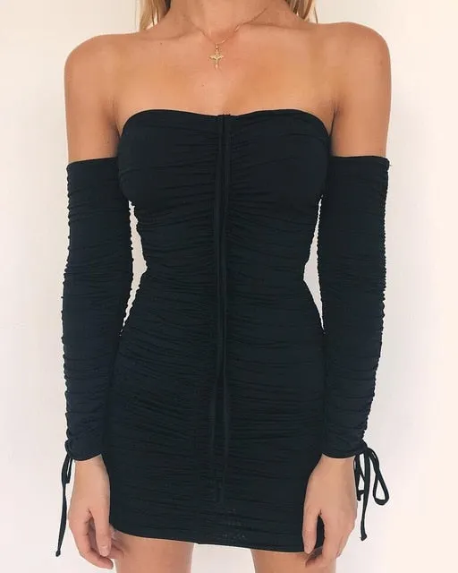 Off Shoulder Mini Dress