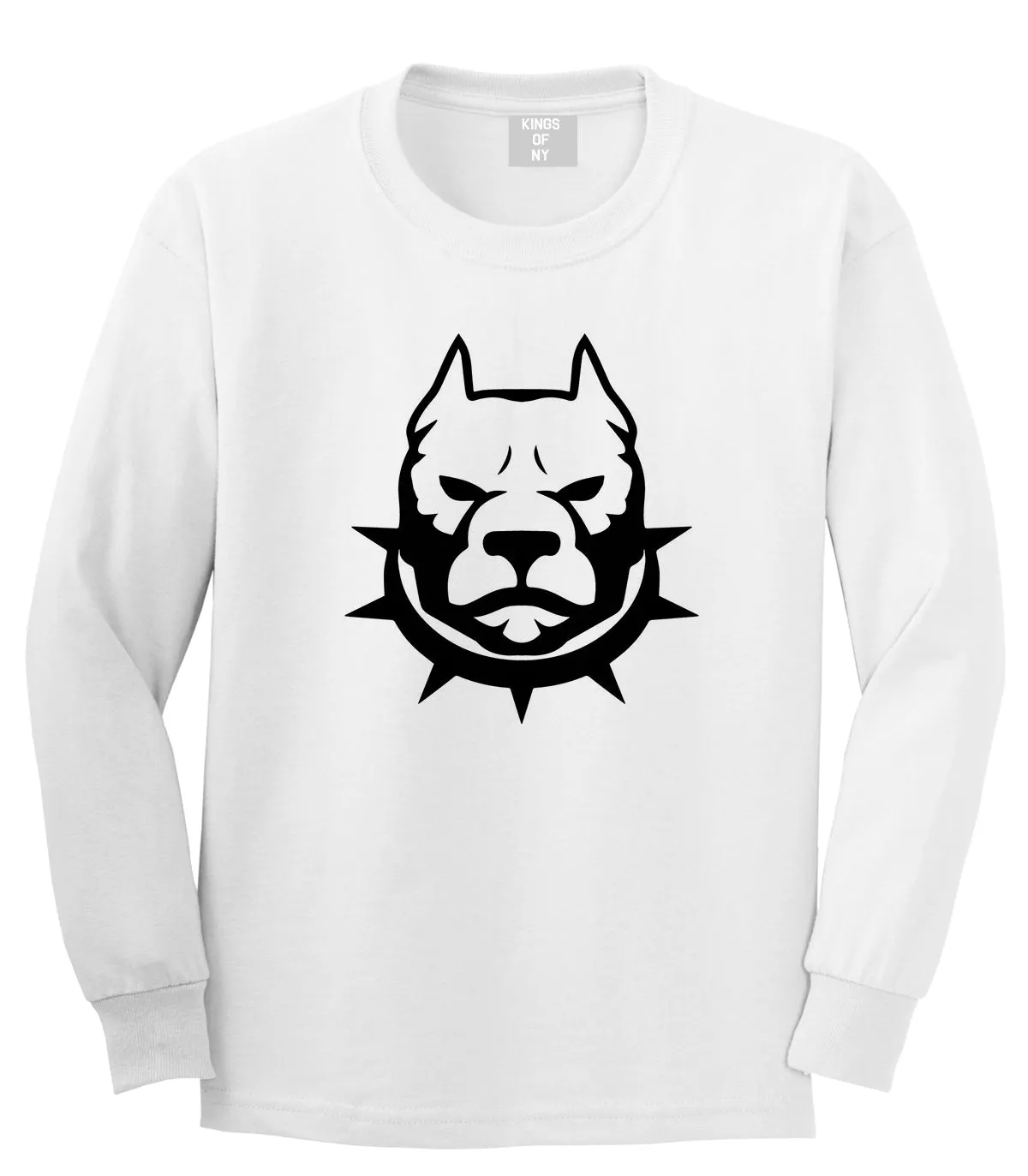 Pitbull Dad Mens Long Sleeve T-Shirt
