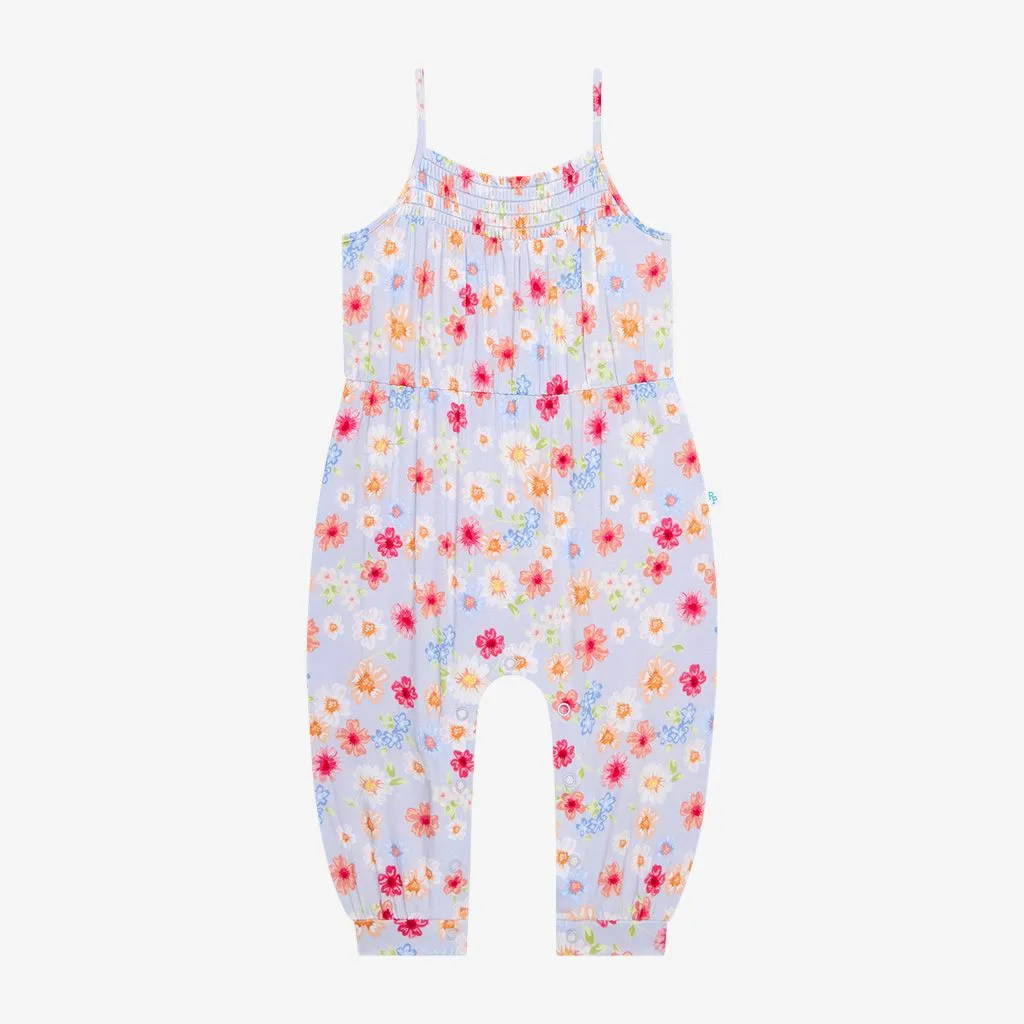 Posh Peanut Smocked Spaghetti Jumpsuit - Carissa