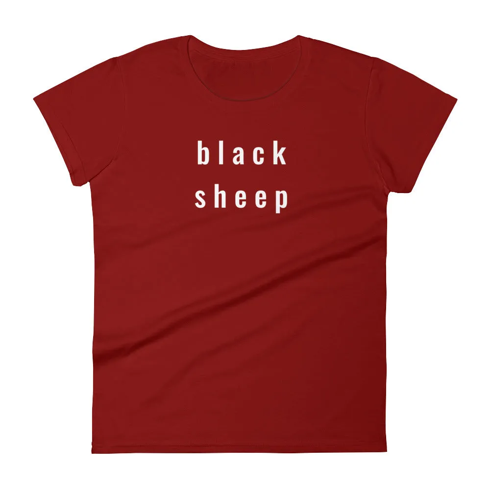 "black sheep" women's short-sleeved t-shirt (17 colors)