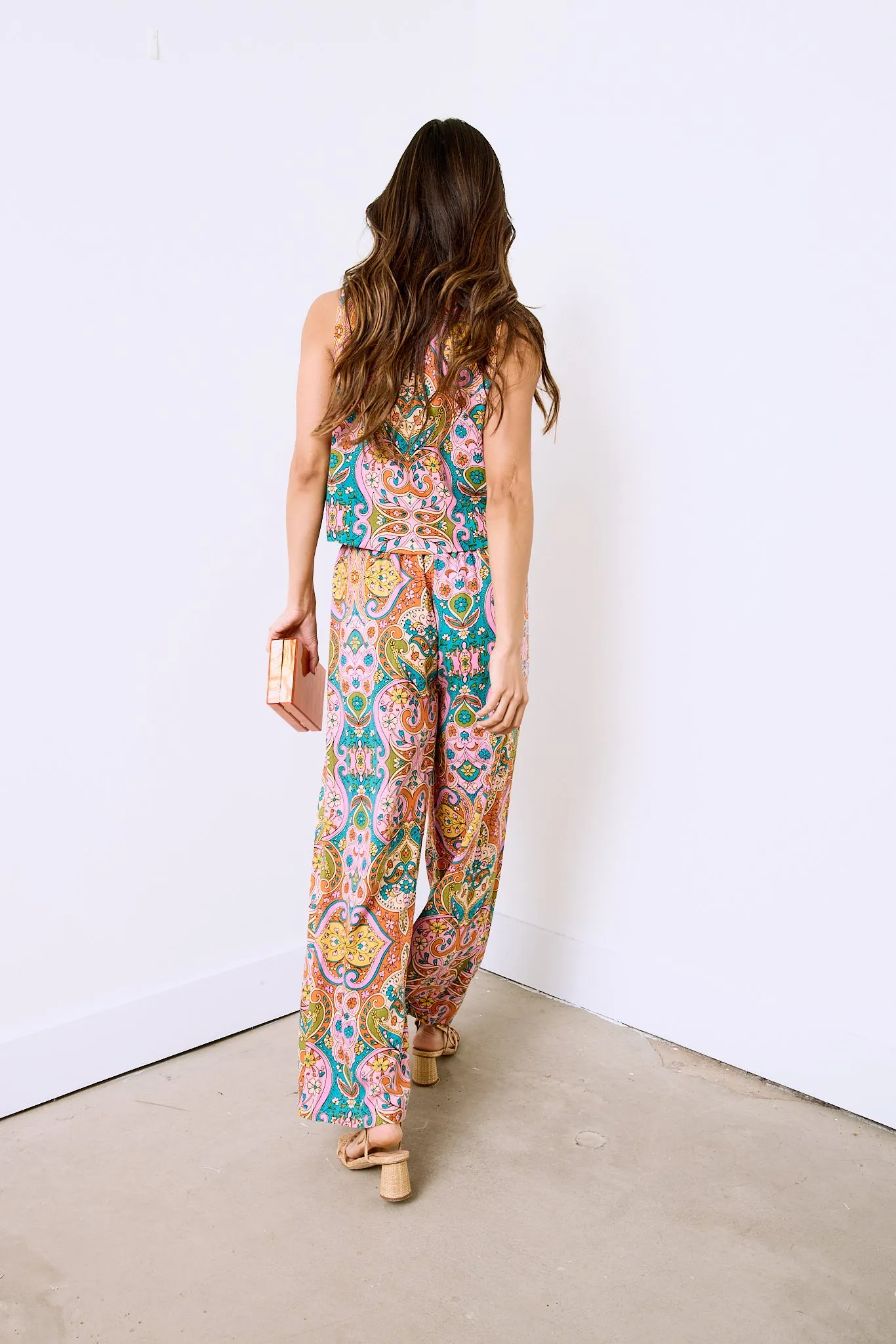 SALE - Cecilia Linen Blend Wide Leg Pants