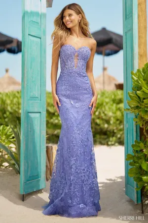 Sherri Hill Lace Long Prom Dress 56160