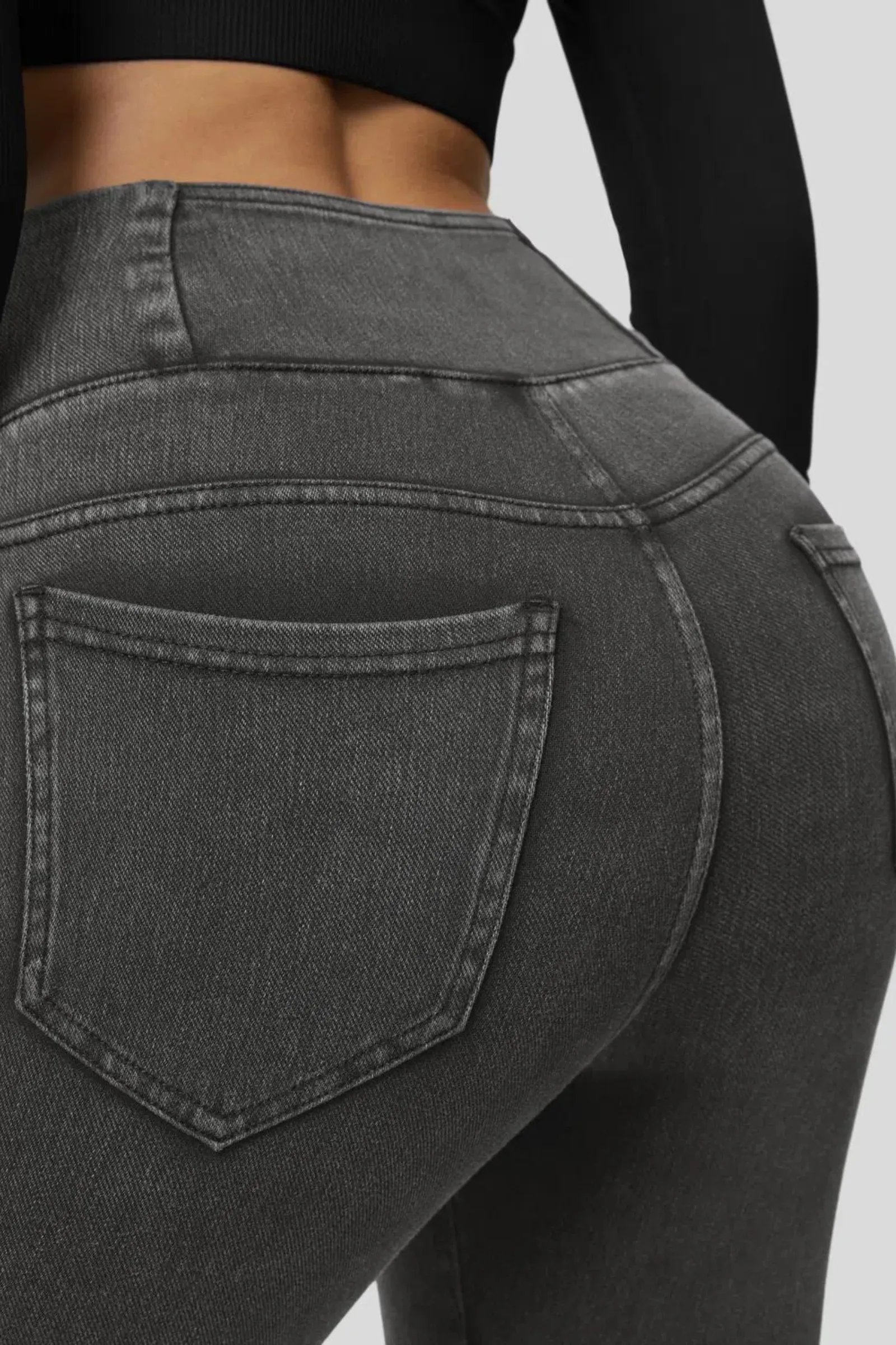 Snugz Super Stretch Jeggings- Grey wash