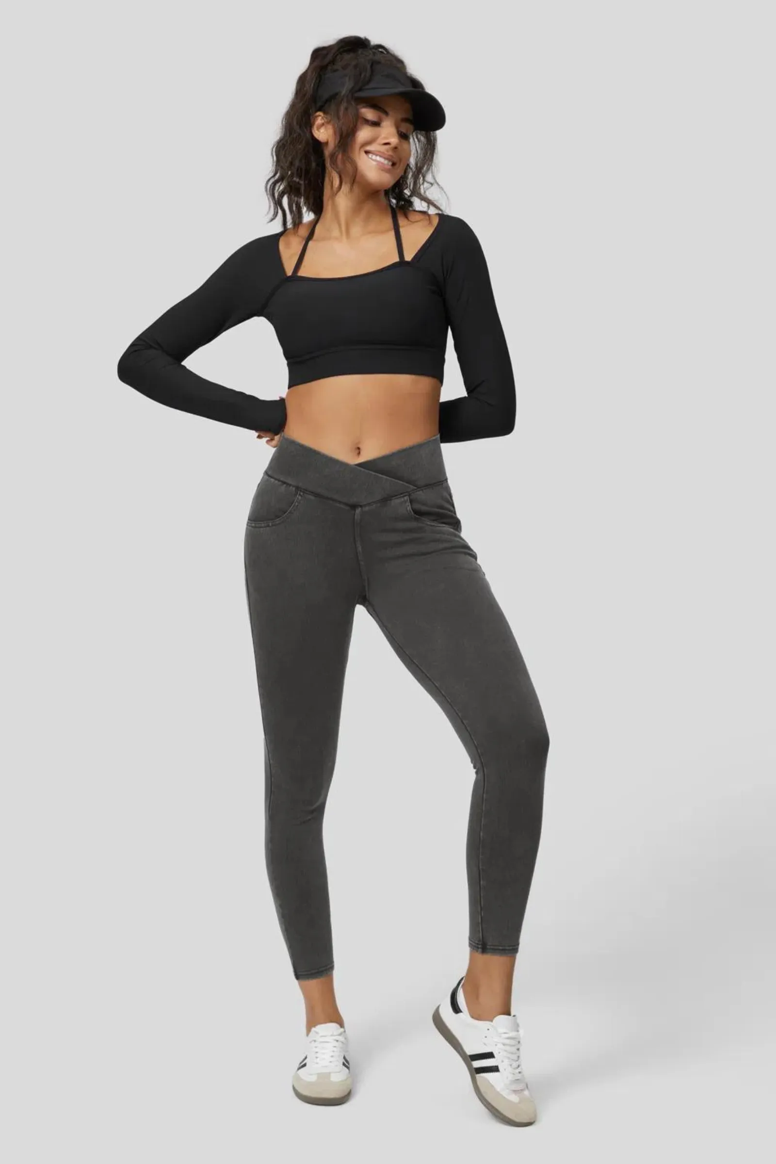 Snugz Super Stretch Jeggings- Grey wash