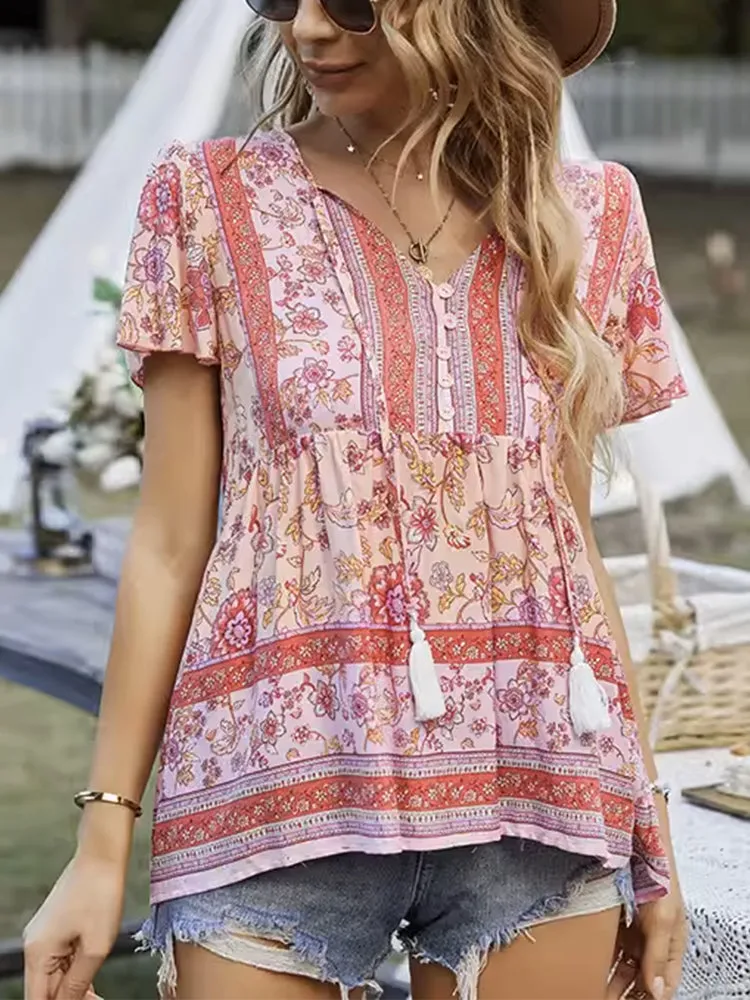 Spring Vibe Print Blouse