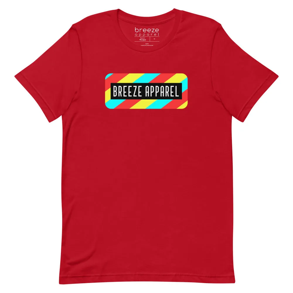 'Stripe Logo' unisex short-sleeved shirt