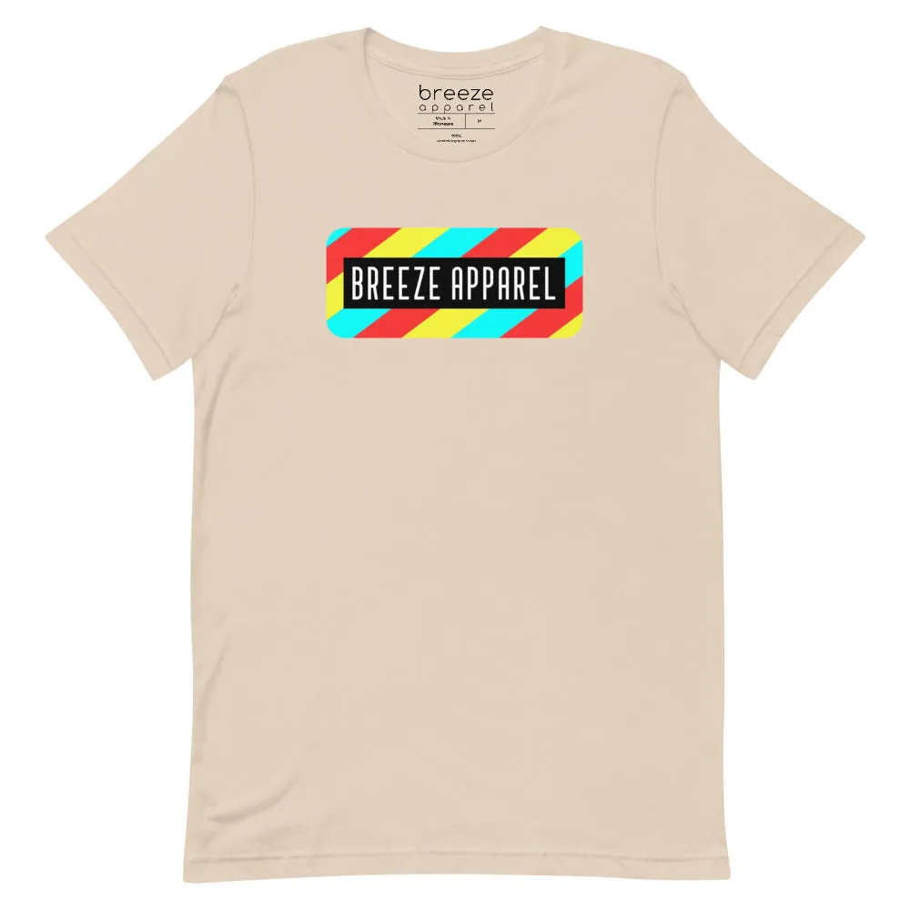 'Stripe Logo' unisex short-sleeved shirt