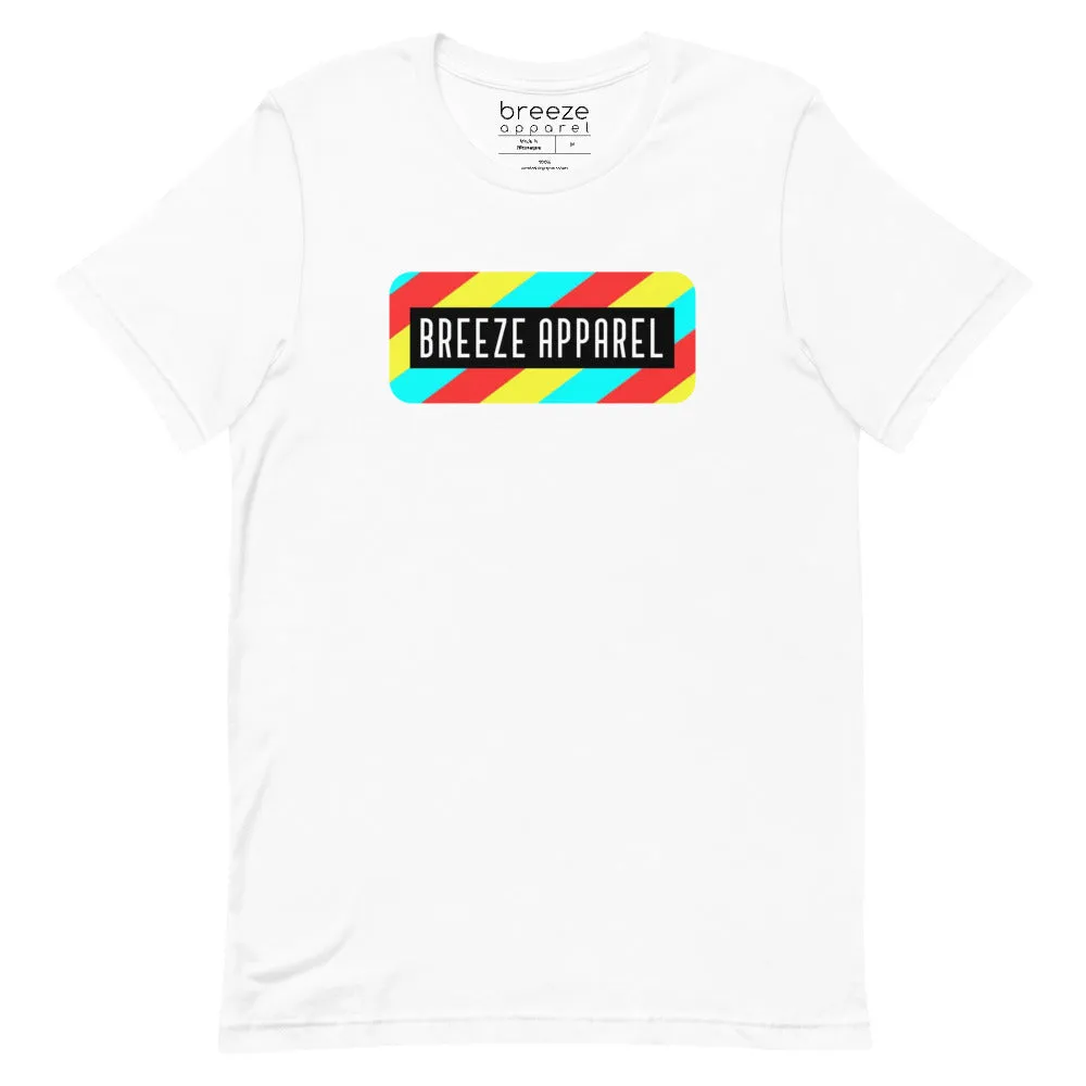 'Stripe Logo' unisex short-sleeved shirt