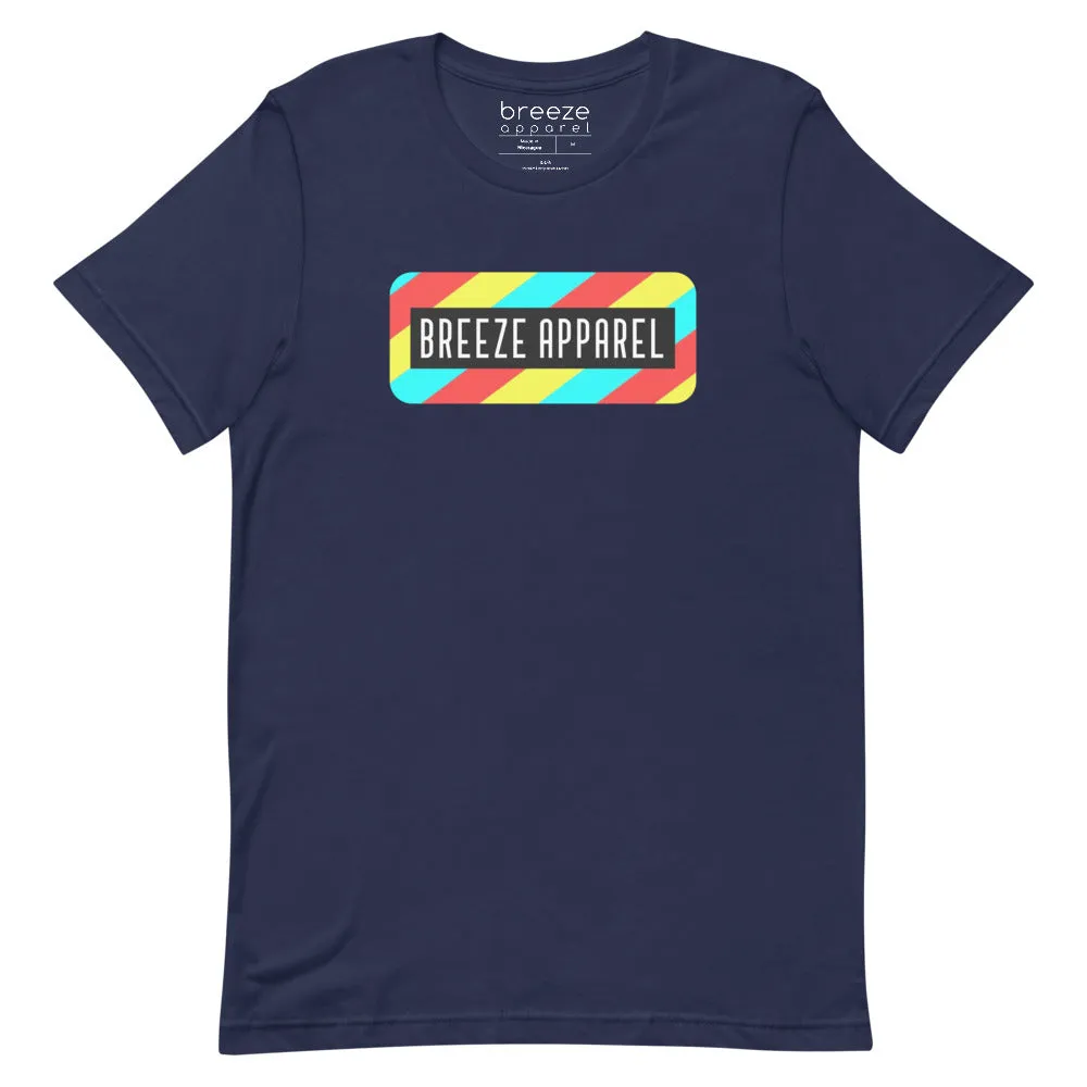 'Stripe Logo' unisex short-sleeved shirt