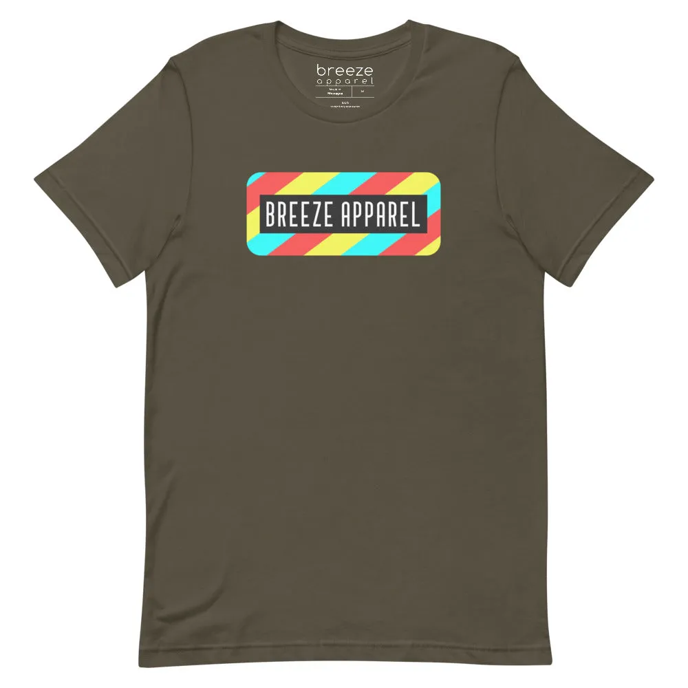 'Stripe Logo' unisex short-sleeved shirt