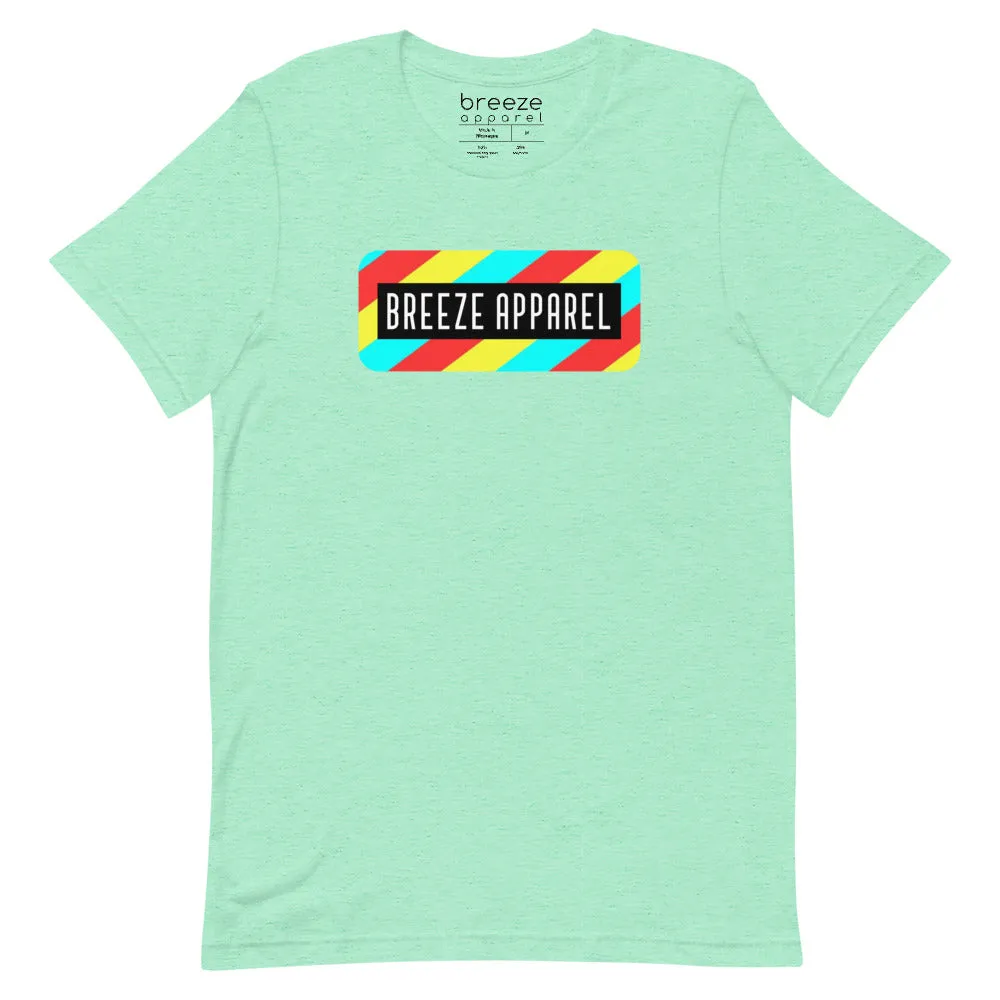 'Stripe Logo' unisex short-sleeved shirt