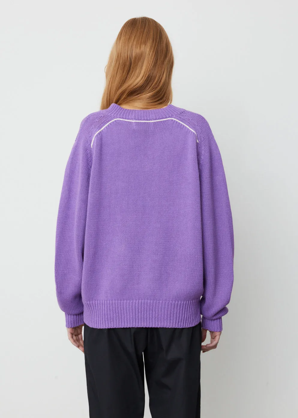 V-Neck Boxy Knit Sweater