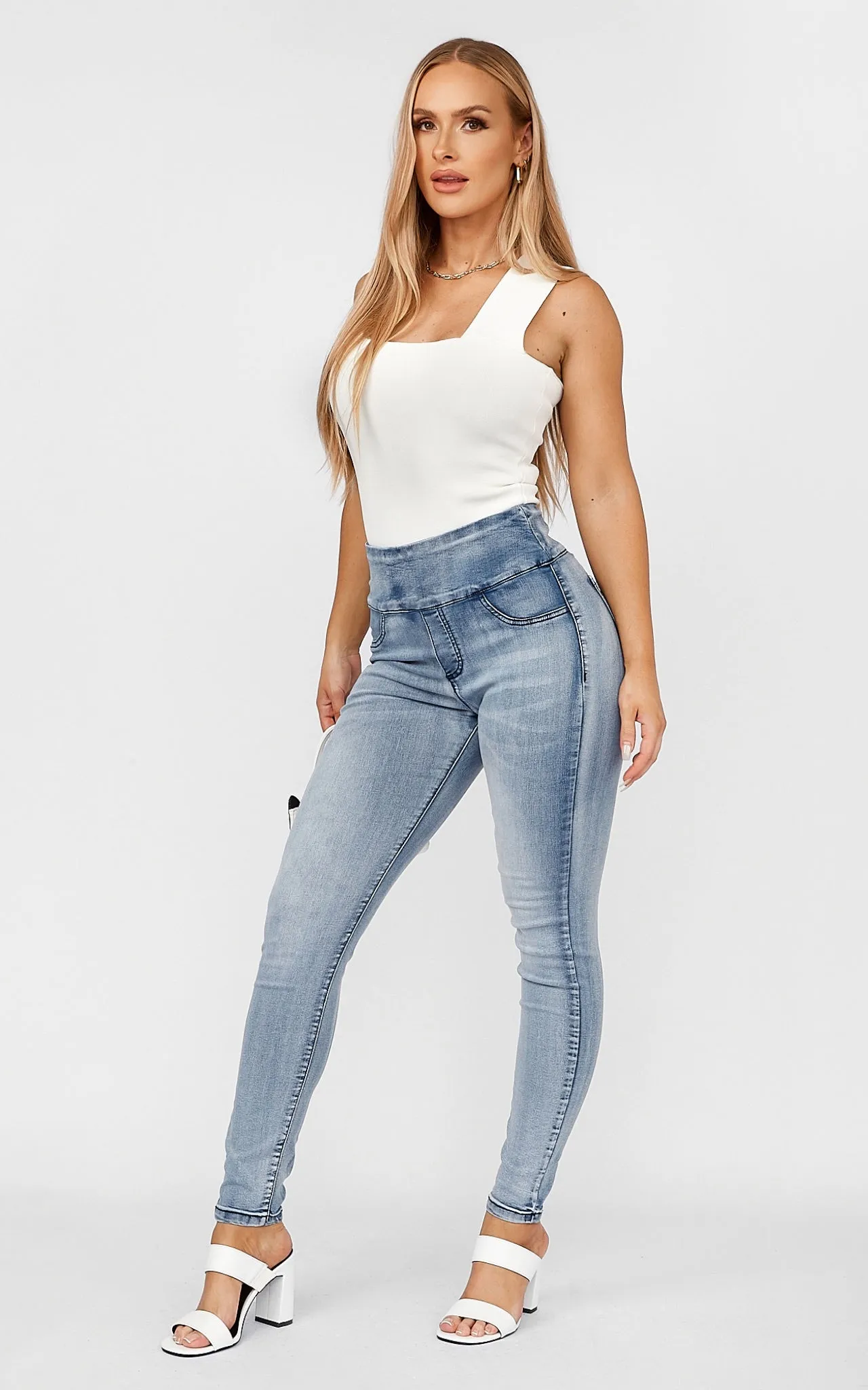 Vivian Jeggings - Vintage Blue