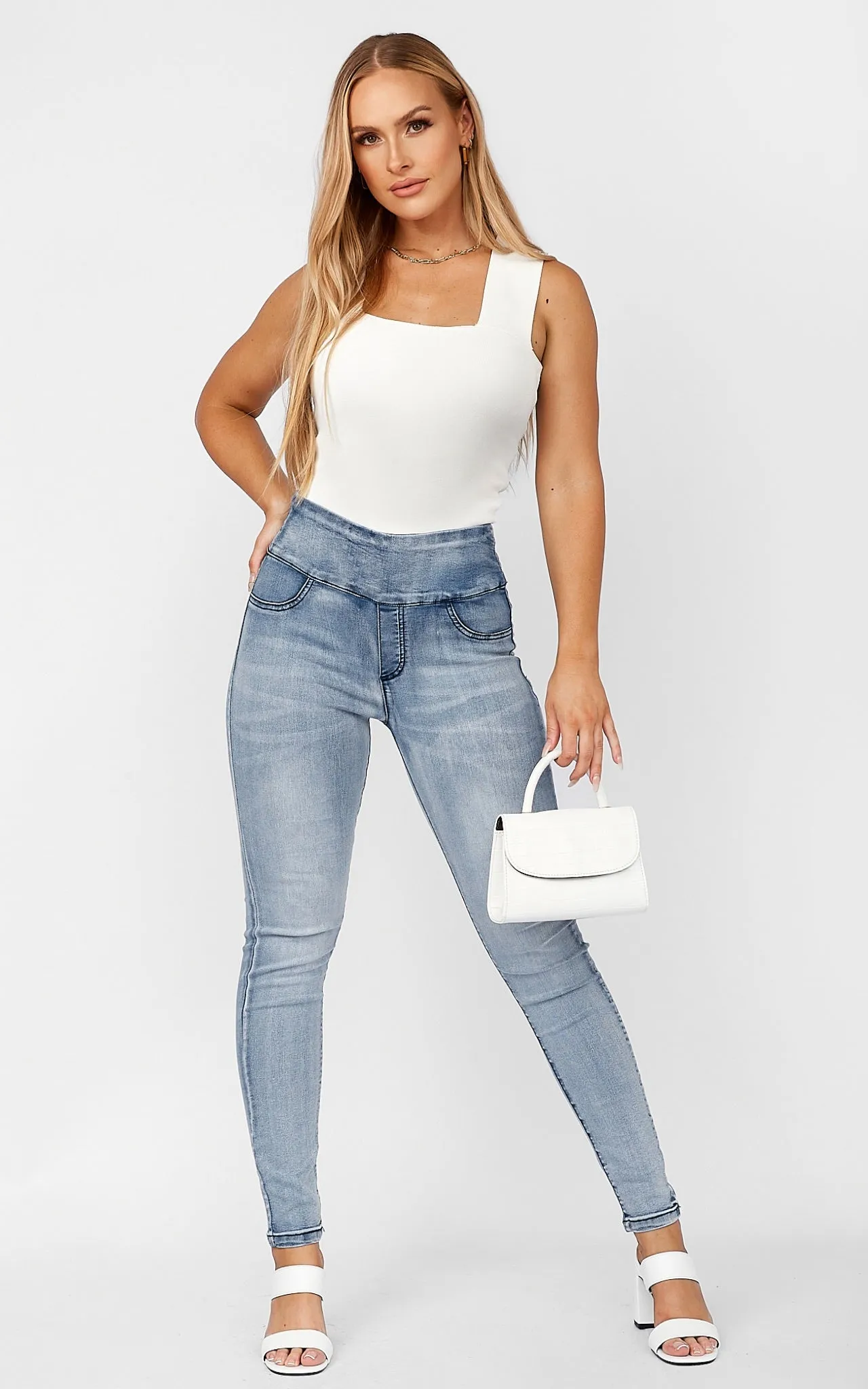 Vivian Jeggings - Vintage Blue