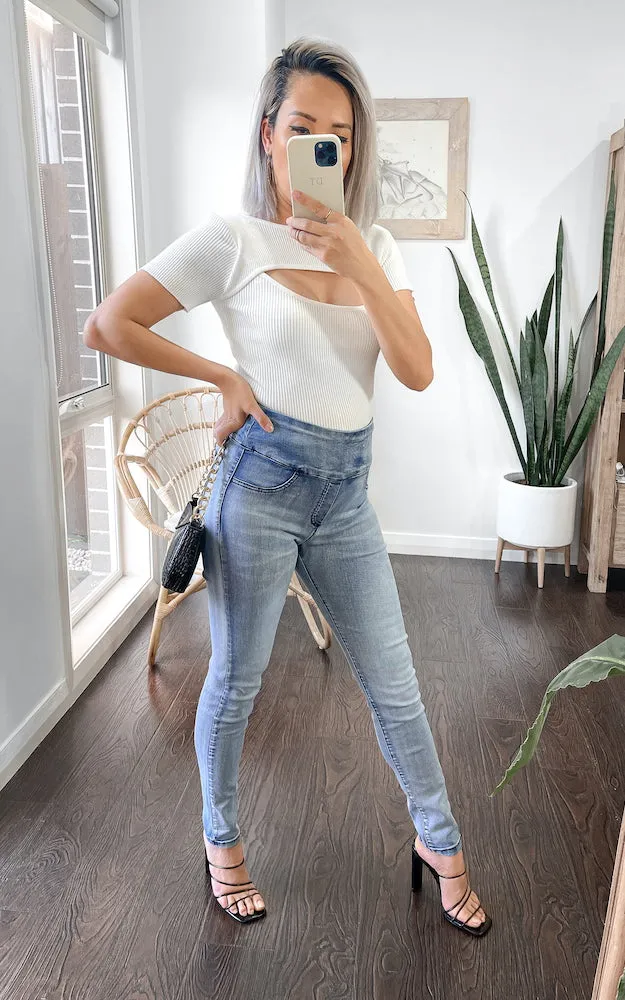 Vivian Jeggings - Vintage Blue