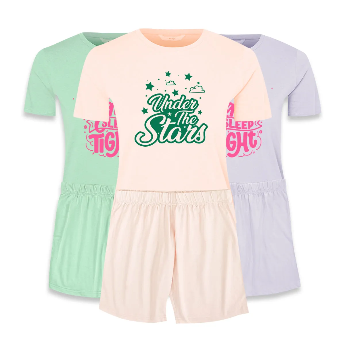 Women 2 Pcs Short Pajama Set